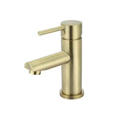 Round Basin Mixer Straight Spout