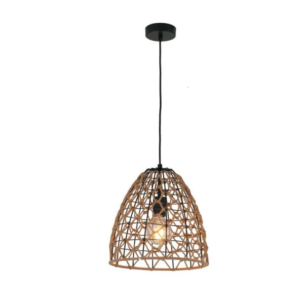 Canamo Interior Ellipse Hemp Rope Pendant Light