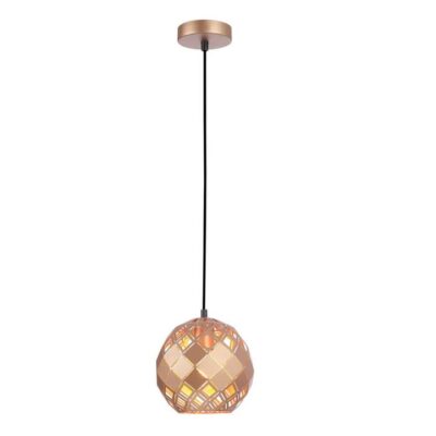 Tuile Embossed Tiled Pendant Light
