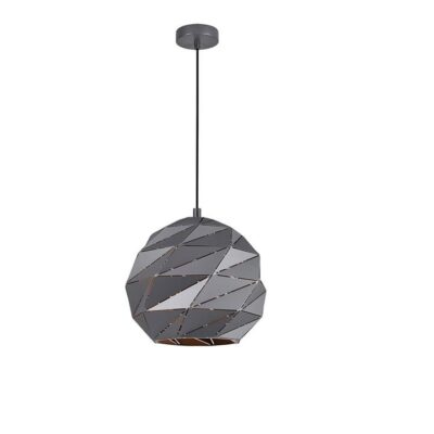 Origami Interior Dome Carved Pendant Light