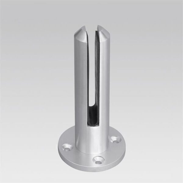 Frameless Glass Pool Fencing Round Aluminium Foot/Spigot
