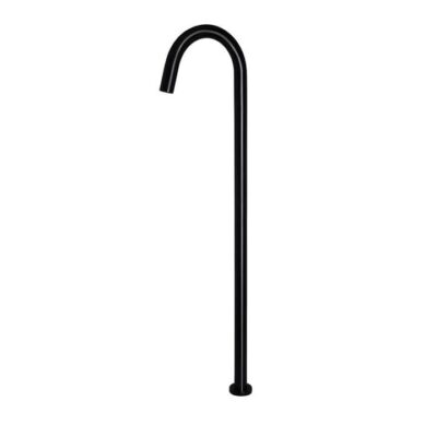 Round Brass Floor Standing Bath Spout