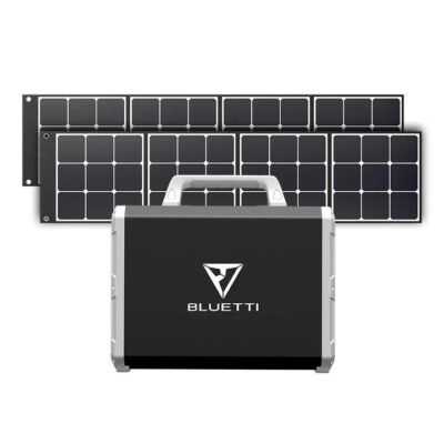 BLUETTI EB150(Black) + Solar Panels, EB150+PV120*2