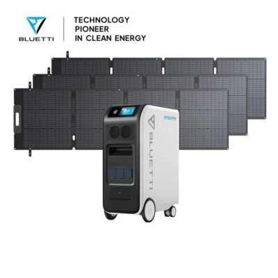 BLUETTI EP500 Solar Power Station | 2,000W  5,120Wh, EP500+3*SP200L | 2000W, 5120Wh, 600W Solar Kit
